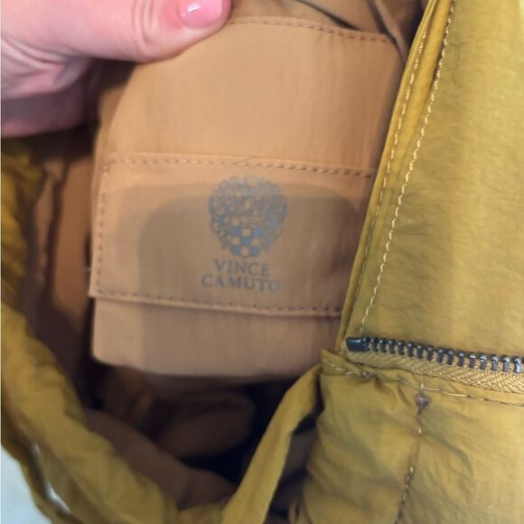 Vince Camuto Washable Nylon Harlo Backpack Olive Oil - Picture 7 of 8